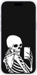 Силикон с усиленными углами чехол Скелет делает Selfie для Apple iPhone 17 PRO - 6535sp-4030 изображение 
