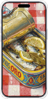 Силикон с усиленными углами чехол Vintage Sardine Tin Phone для Apple iPhone 17 PRO - 6772sp-4030 изображение 