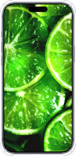 Силикон с усиленными углами чехол Зелёные дольки лимона для Apple iPhone 17 PRO - 852sp-4030 изображение 