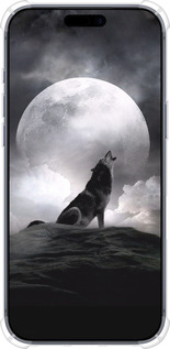 Силикон с усиленными углами чехол Воющий волк для Apple iPhone 17 PRO - 934sp-4030 изображение 