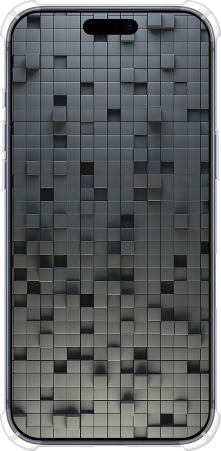 Силикон с усиленными углами чехол Кубики для Apple iPhone 17 PRO - 1061sp-4030 изображение 