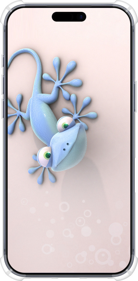 Силикон с усиленными углами чехол Геккончик для Apple iPhone 17 PRO - 1094sp-4030 изображение 