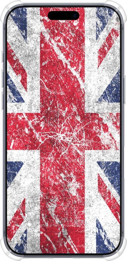 Силикон с усиленными углами чехол Флаг Великобритании 1 для Apple iPhone 17 PRO - 386sp-4030 изображение 
