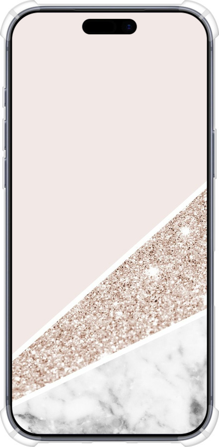 Силикон с усиленными углами чехол Пастельный мрамор для Apple iPhone 17 PRO - 4342sp-4030 изображение 