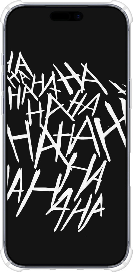 Силикон с усиленными углами чехол joker hahaha для Apple iPhone 17 PRO - 4509sp-4030 изображение 