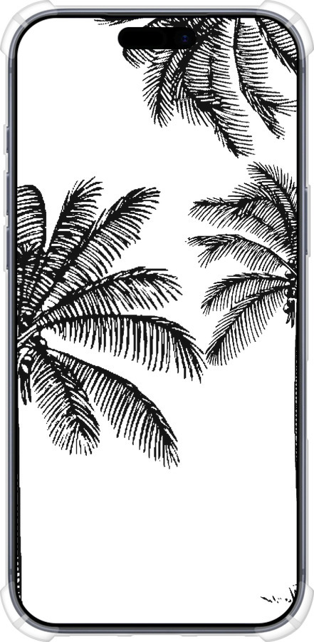 Силикон с усиленными углами чехол Пальмы1 для Apple iPhone 17 PRO - 4634sp-4030 изображение 