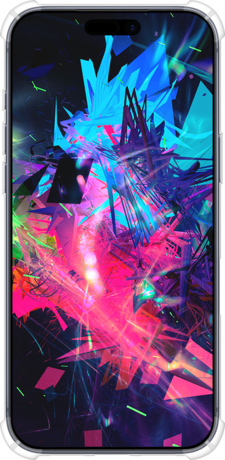 Силикон с усиленными углами чехол Абстрактный чехол для Apple iPhone 17 PRO - 4681sp-4030 изображение 