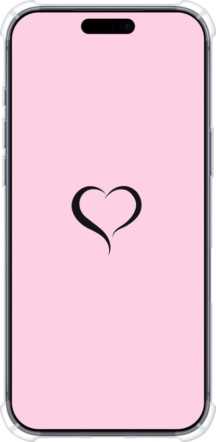 Силикон с усиленными углами чехол Сердце 1 для Apple iPhone 17 PRO - 4730sp-4030 изображение 