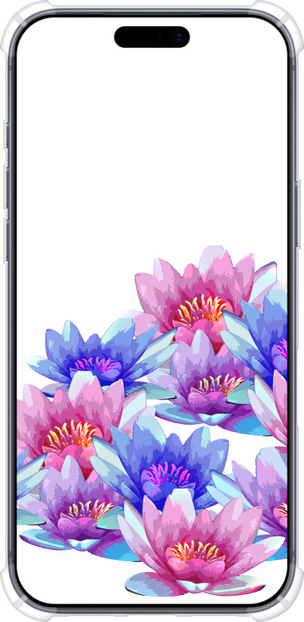 Силикон с усиленными углами чехол Лотос для Apple iPhone 17 PRO - 4862sp-4030 изображение 