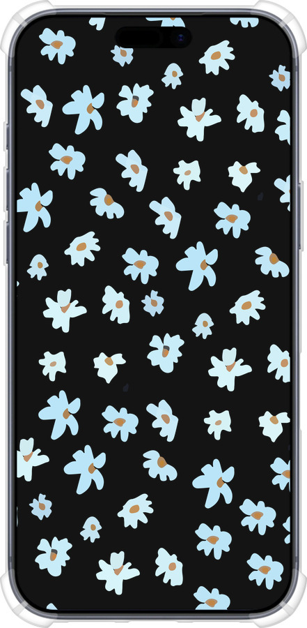 Силикон с усиленными углами чехол Цветочный для Apple iPhone 17 PRO - 4900sp-4030 изображение 