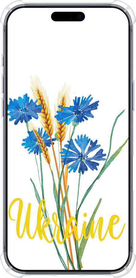 Силикон с усиленными углами чехол Ukraine v2 для Apple iPhone 17 PRO - 5445sp-4030 изображение 