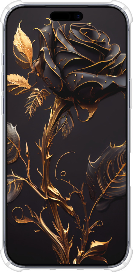 Силикон с усиленными углами чехол Роза 3 для Apple iPhone 17 PRO - 5552sp-4030 изображение 