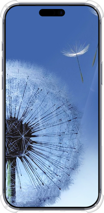 Силикон с усиленными углами чехол Одуванчик для Apple iPhone 17 PRO - 6005sp-4030 изображение 