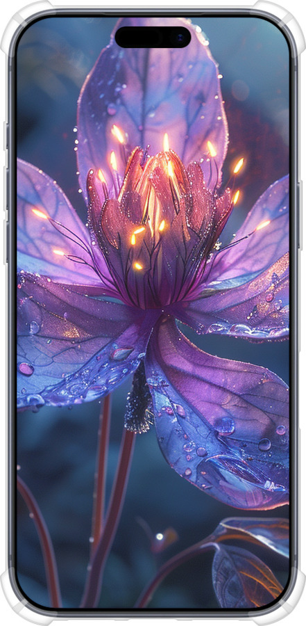 Силикон с усиленными углами чехол Магический цветок для Apple iPhone 17 PRO - 6038sp-4030 изображение 