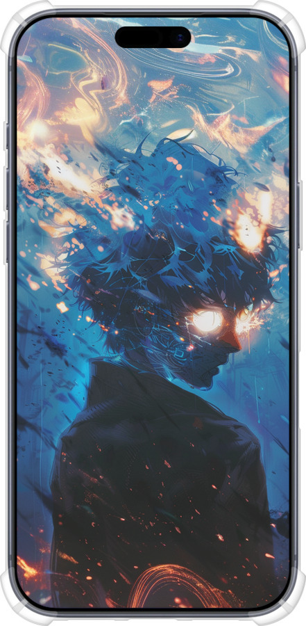 Силикон с усиленными углами чехол Сатору Годжо для Apple iPhone 17 PRO - 6129sp-4030 изображение 