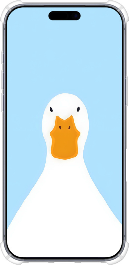 Силикон с усиленными углами чехол Гусь для Apple iPhone 17 PRO - 6350sp-4030 изображение 