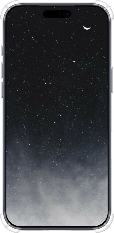 Силикон с усиленными углами чехол Сині хмари, Синій місяць для Apple iPhone 17 PRO - 6396sp-4030 изображение 