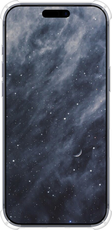 Силикон с усиленными углами чехол Голубые облака, Голубая луна для Apple iPhone 17 PRO - 6398sp-4030 изображение 