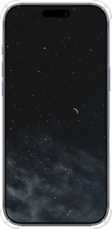 Силикон с усиленными углами чехол Ночное небо для Apple iPhone 17 PRO - 6451sp-4030 изображение 