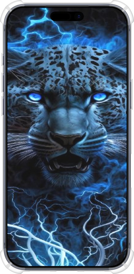 Силикон с усиленными углами чехол Ледяной леопард для Apple iPhone 17 PRO - 6460sp-4030 изображение 