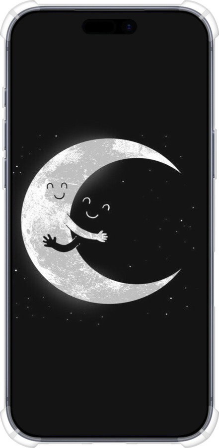 Силикон с усиленными углами чехол Лунные объятия для Apple iPhone 17 PRO - 6508sp-4030 изображение 