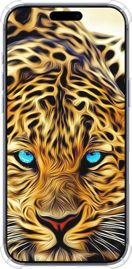 Силикон с усиленными углами чехол Леопард для Apple iPhone 17 PRO - 6611sp-4030 изображение 