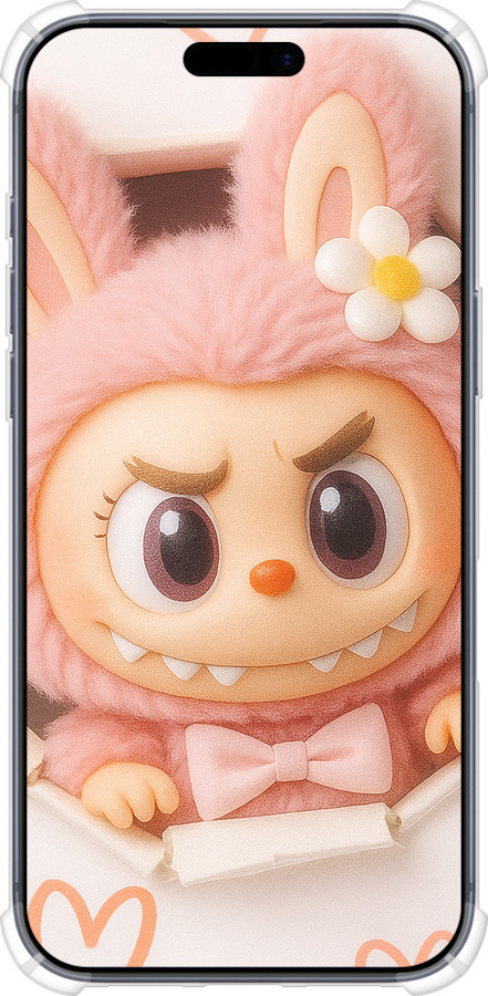 Силикон с усиленными углами чехол Лабубу 2 для Apple iPhone 17 PRO - 6710sp-4030 изображение 