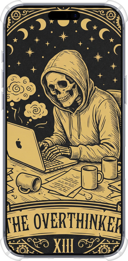 Силикон с усиленными углами чехол The Overthinker для Apple iPhone 17 PRO - 6774sp-4030 изображение 