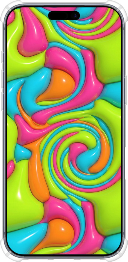 Силикон с усиленными углами чехол Y2K Jelly Dream для Apple iPhone 17 PRO - 6780sp-4030 изображение 