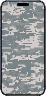 Силіконовий чехол Камуфляж для Apple iPhone 17 PRO - 1085u-4030 изображение 