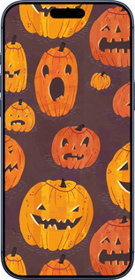 Силиконовый чехол Тыквы на Хеллоуин для Apple iPhone 17 PRO - 233u-4030 изображение 