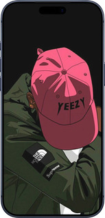 Силиконовый чехол logo de yeezy для Apple iPhone 17 PRO - 3995u-4030 изображение 