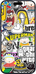 Силиконовый чехол Popular logos для Apple iPhone 17 PRO - 4023u-4030 изображение 