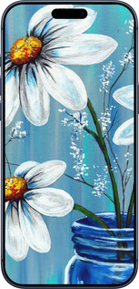 Силиконовый чехол Красивые арт-ромашки для Apple iPhone 17 PRO - 4031u-4030 изображение 
