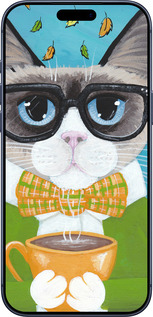 Силиконовый чехол Cat&Coffee для Apple iPhone 17 PRO - 4053u-4030 изображение 