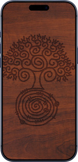 Силиконовый чехол Узор дерева для Apple iPhone 17 PRO - 4119u-4030 изображение 