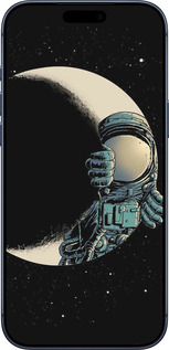 Силиконовый чехол Астронавт для Apple iPhone 17 PRO - 4134u-4030 изображение 