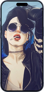 Силиконовый чехол Девушка на стиле для Apple iPhone 17 PRO - 4151u-4030 изображение 