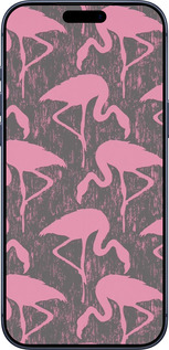 Силиконовый чехол Vintage-Flamingos для Apple iPhone 17 PRO - 4171u-4030 изображение 