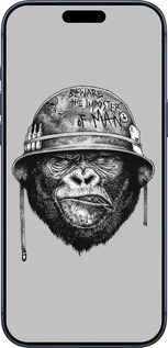 Силиконовый чехол military monkey для Apple iPhone 17 PRO - 4177u-4030 изображение 