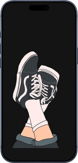 Силиконовый чехол Кеды для Apple iPhone 17 PRO - 4265u-4030 изображение 