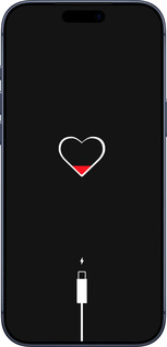 Силиконовый чехол Подзарядка сердца для Apple iPhone 17 PRO - 4274u-4030 изображение 