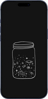 Силиконовый чехол Космос в банке для Apple iPhone 17 PRO - 4297u-4030 изображение 