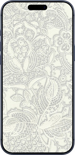 Силиконовый чехол Белое кружево для Apple iPhone 17 PRO - 4383u-4030 изображение 