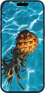 Силиконовый чехол Ананас на воде для Apple iPhone 17 PRO - 4384u-4030 изображение 