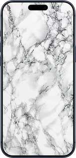 Силіконовий чехол Мармур білий для Apple iPhone 17 PRO - 4480u-4030 изображение 