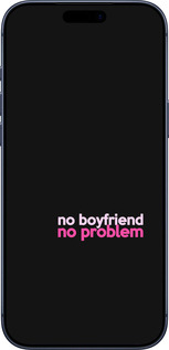 Силиконовый чехол no boyfriend no problem для Apple iPhone 17 PRO - 4549u-4030 изображение 