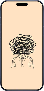 Силиконовый чехол Мысли для Apple iPhone 17 PRO - 4568u-4030 изображение 