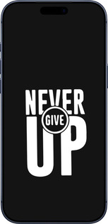 Силиконовый чехол Никогда не сдавайся для Apple iPhone 17 PRO - 4572u-4030 изображение 