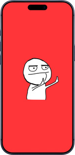 Силиконовый чехол Мем для Apple iPhone 17 PRO - 4578u-4030 изображение 